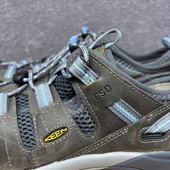 NEW Keen Utility Atlanta Cool Low Women's 10 W WIDE Brown Steel Toe Work Shoes - Picture 4 of 10